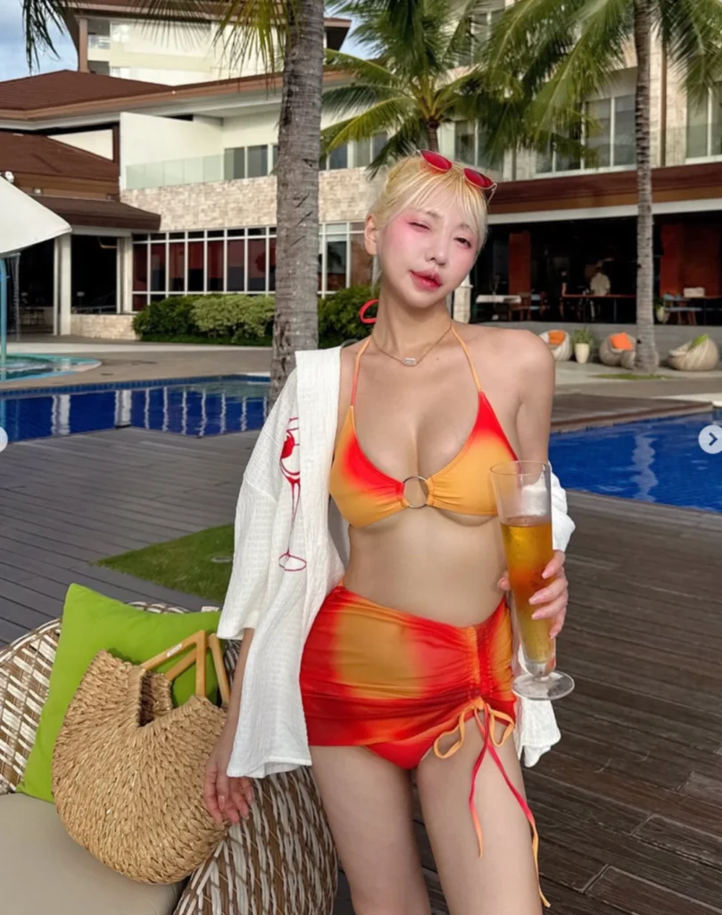 효원, '핑크 하트 비키니