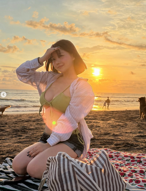 홍영기 비키니 근황 아들 둘 맘 믿기지 않는 몸매와 노을 해변 패션