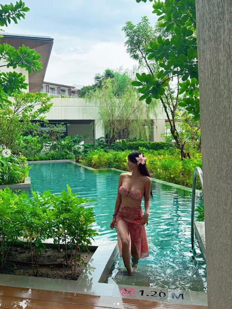 38만 팔로워 러블린 인스타그램 속 수영복 스타일링 및 커버업 활용법