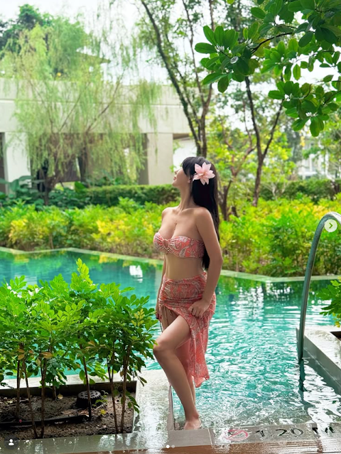 38만 팔로워 러블린 인스타그램 속 수영복 스타일링 및 커버업 활용법