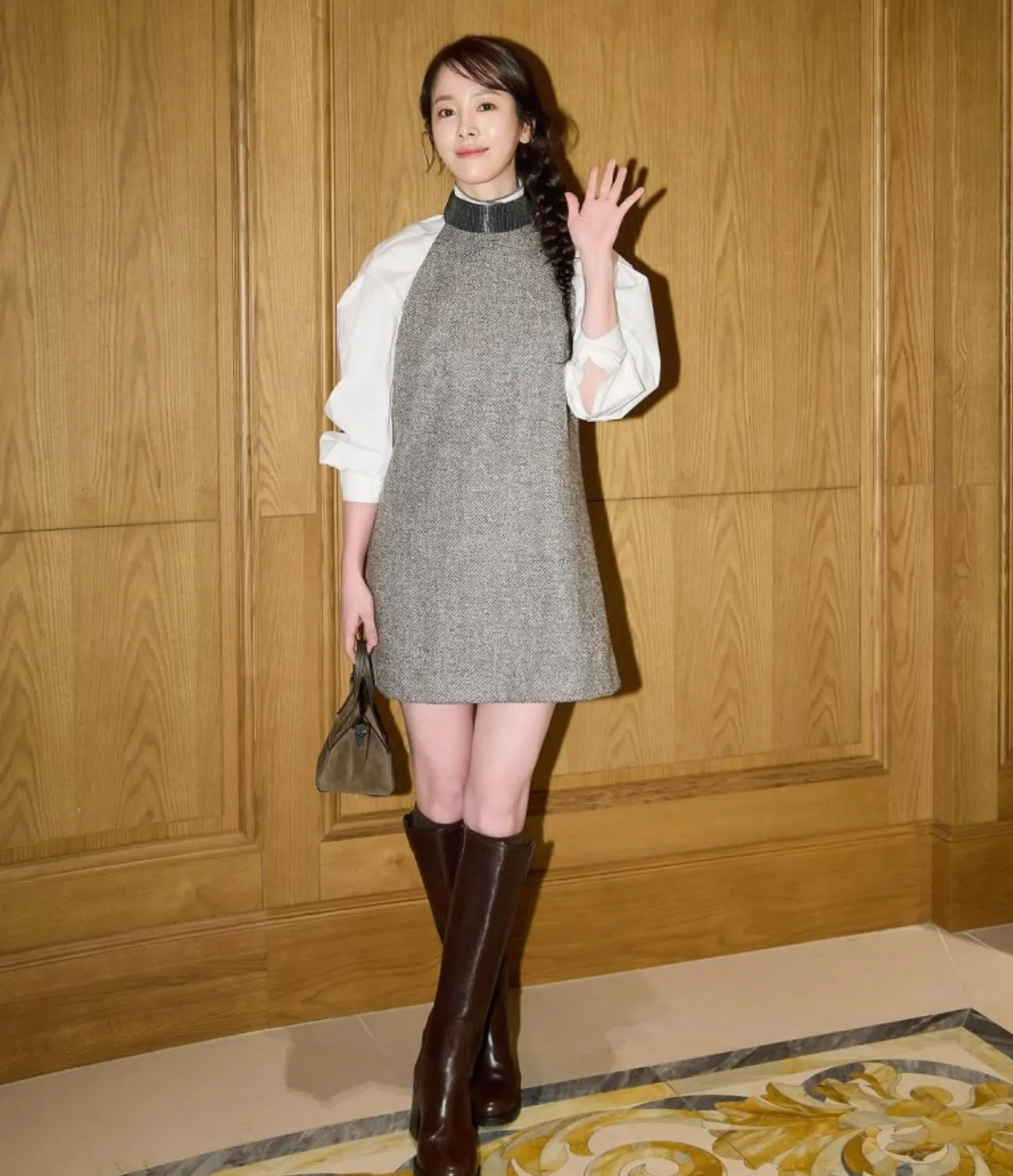 한지민 가을 데일리룩