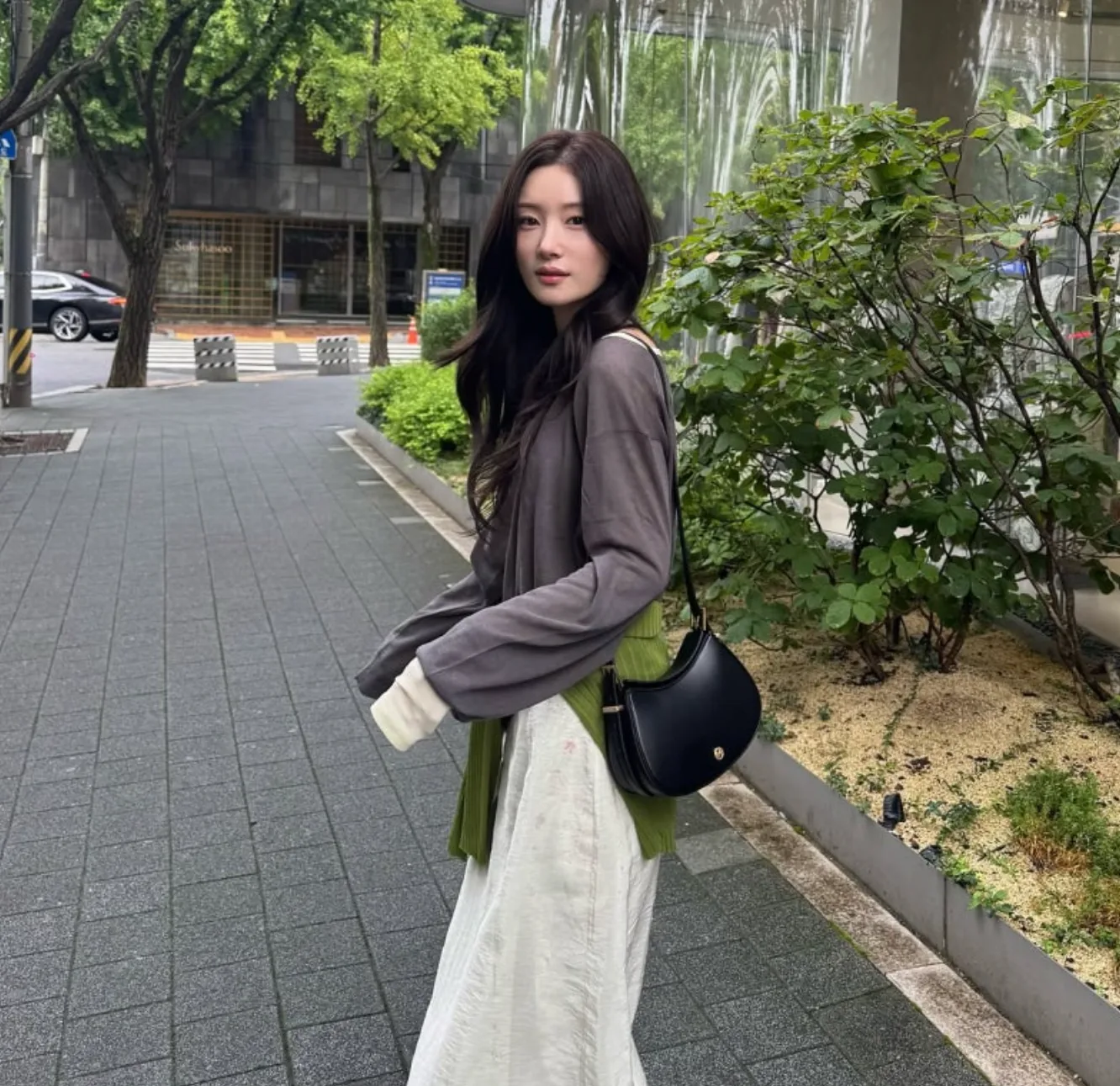 정채연 가을 패션