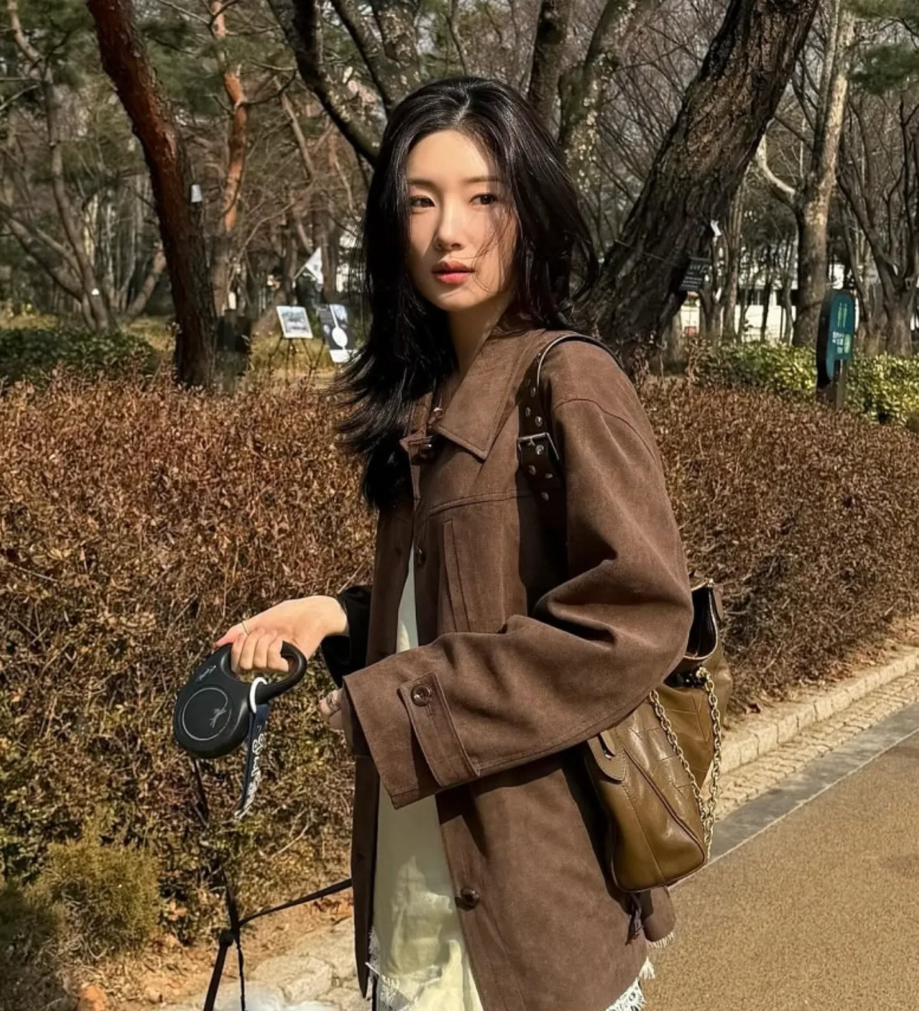 정채연 가을 패션